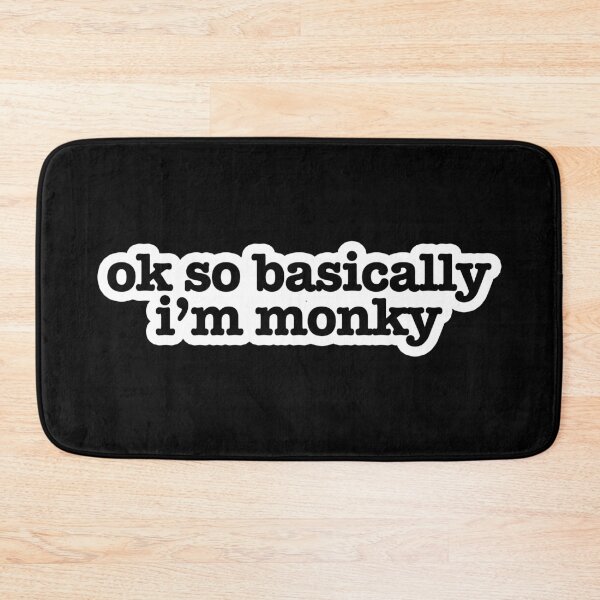Item preview, ok so basically i'm monky Popular Meme Speech black designed and sold by sosavvvy.
