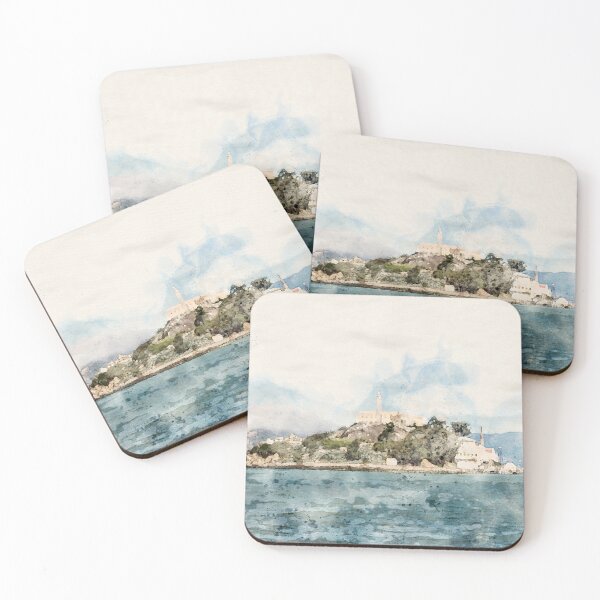 Item preview, Alcatraz Watercolor Art  – Landmark Art Print – Alcatraz designed and sold by ReneeMichaelLLC.