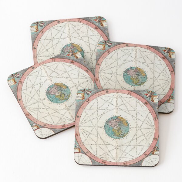 Item preview, Antique Zodiac World Map designed and sold by hellcom.