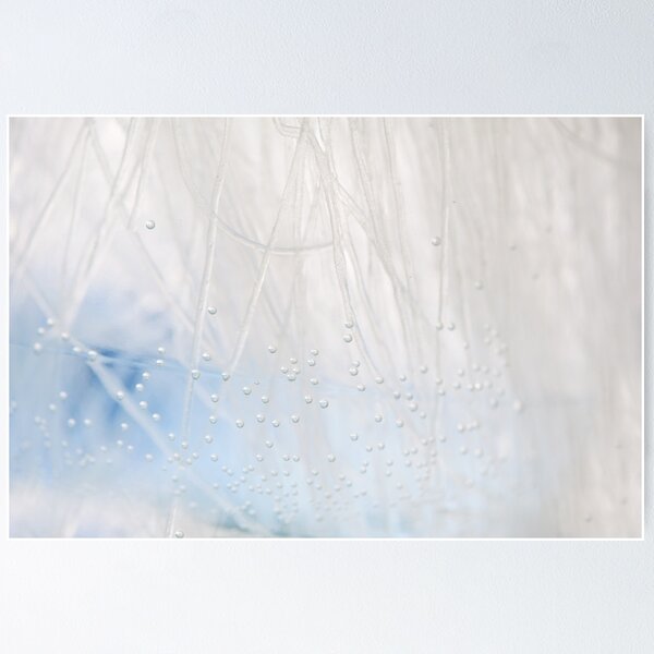 Item preview, White blue water air bubbles designed and sold by Arletta Cwalina.