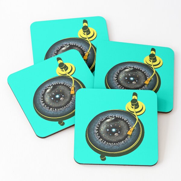 Item preview, Turntable and Universe Vinyl (yellow turquoise) designed and sold by Pablo Carlos Budassi.