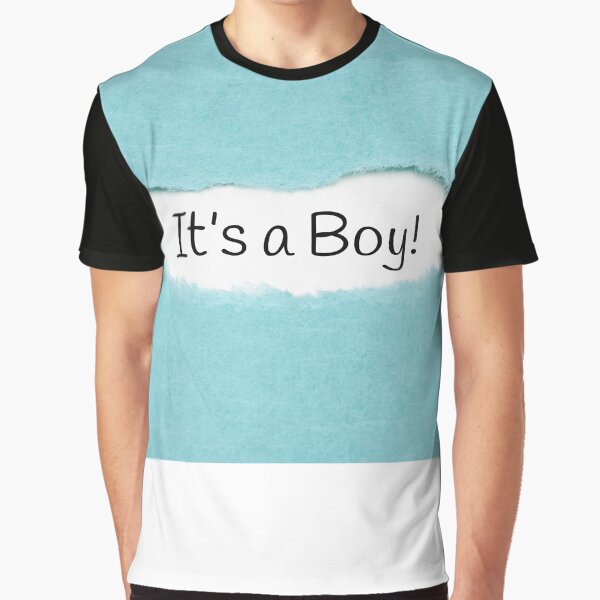 "It Is A Boy Newborn Baby Boy Announcement" Tshirt for Sale by