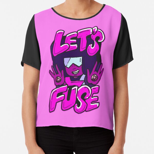 Garnet from Steven Universe™ Valentine's Day themed quote "Let's Fuse" Chiffon Top