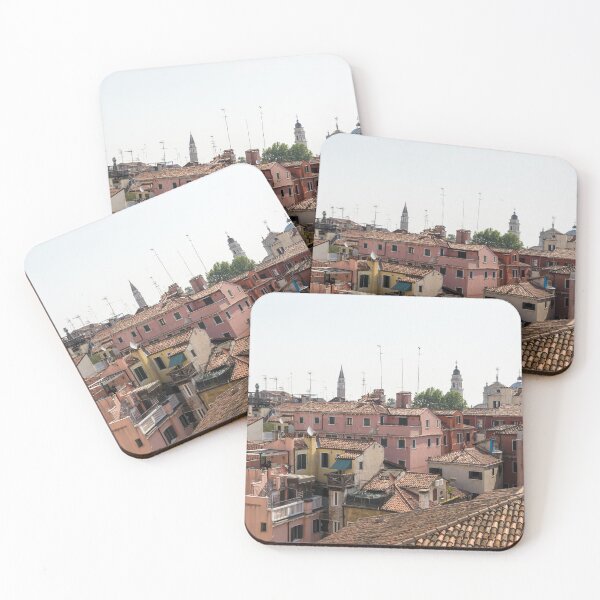 Item preview, Classic Venetian - Terracotta Rooftops Pink Facades and Altanelle designed and sold by Georgia Mizuleva.