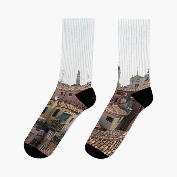 Item preview, Classic Venetian - Terracotta Rooftops Pink Facades and Altanelle designed and sold by Georgia Mizuleva.