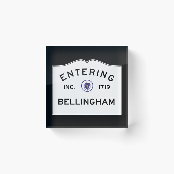 Item preview, Entering Bellingham Massachusetts - Commonwealth of Massachusetts Road Sign  designed and sold by NewNomads.