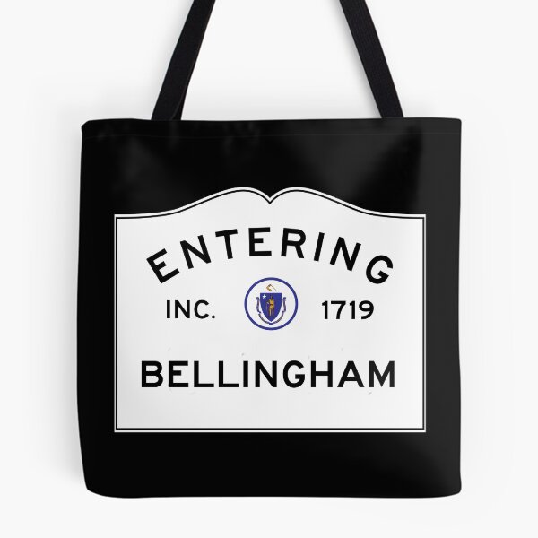 Item preview, Entering Bellingham Massachusetts - Commonwealth of Massachusetts Road Sign  designed and sold by NewNomads.