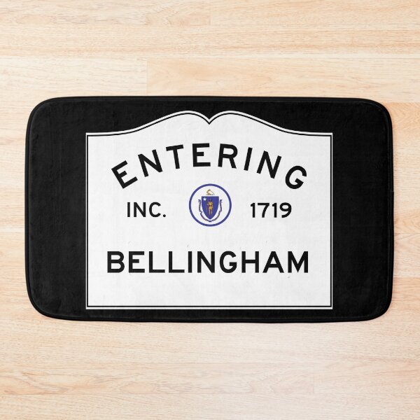 Item preview, Entering Bellingham Massachusetts - Commonwealth of Massachusetts Road Sign  designed and sold by NewNomads.