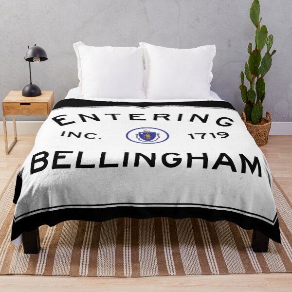 Item preview, Entering Bellingham Massachusetts - Commonwealth of Massachusetts Road Sign  designed and sold by NewNomads.