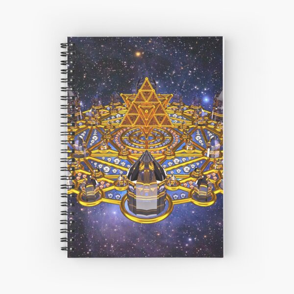 Pleiadian Lightcity Merkaba Stargate Spiral Notebook