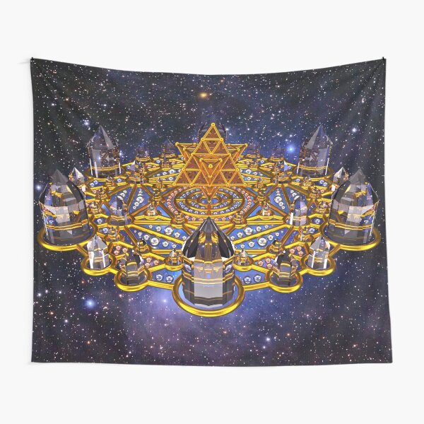 Pleiadian Lightcity Merkaba Stargate Tapestry