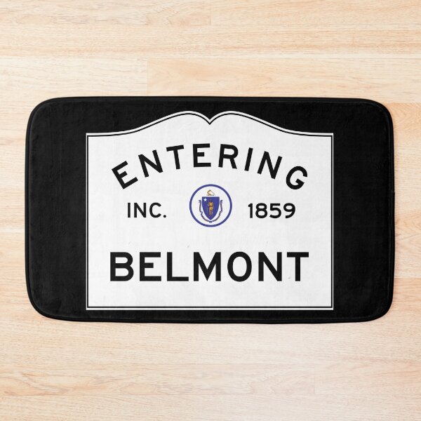 Item preview, Entering Belmont Massachusetts - Commonwealth of Massachusetts Road Sign  designed and sold by NewNomads.