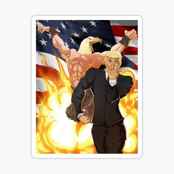 Donald trump as jotaro kujo in jojo's bizarre