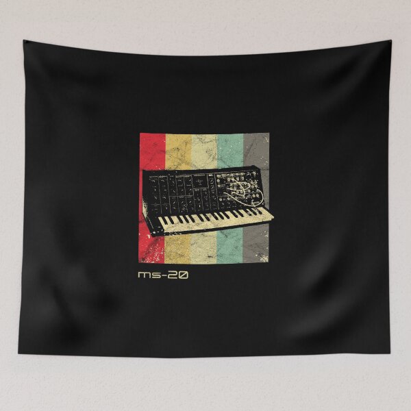 Item preview, Vintage MS-20 Synthesizer Analog - Synth Nerd print 80s designed and sold by A-Fashion.