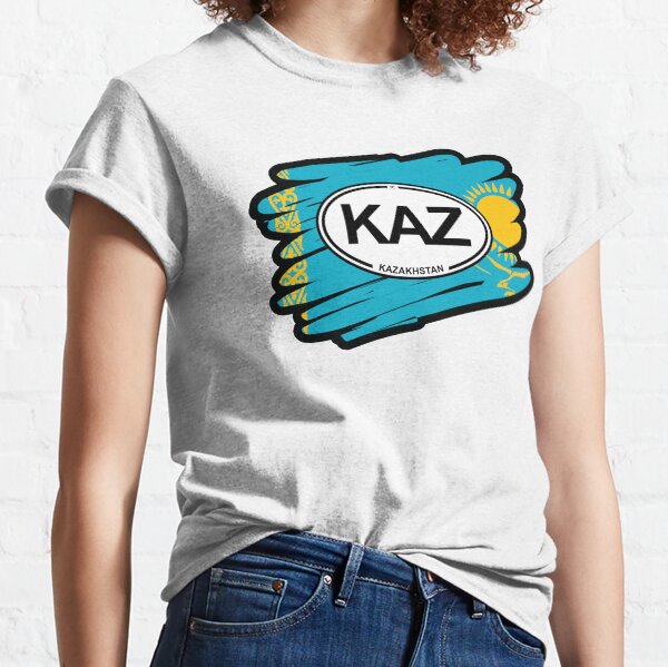 Kazakhstan, Kazakhstanian Flag Classic T-Shirt