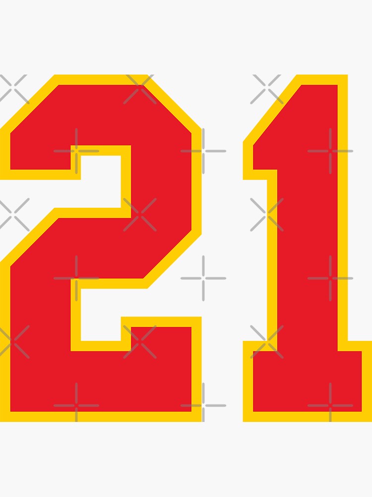 3 - number 3 - jersey number for sportsteam Sticker