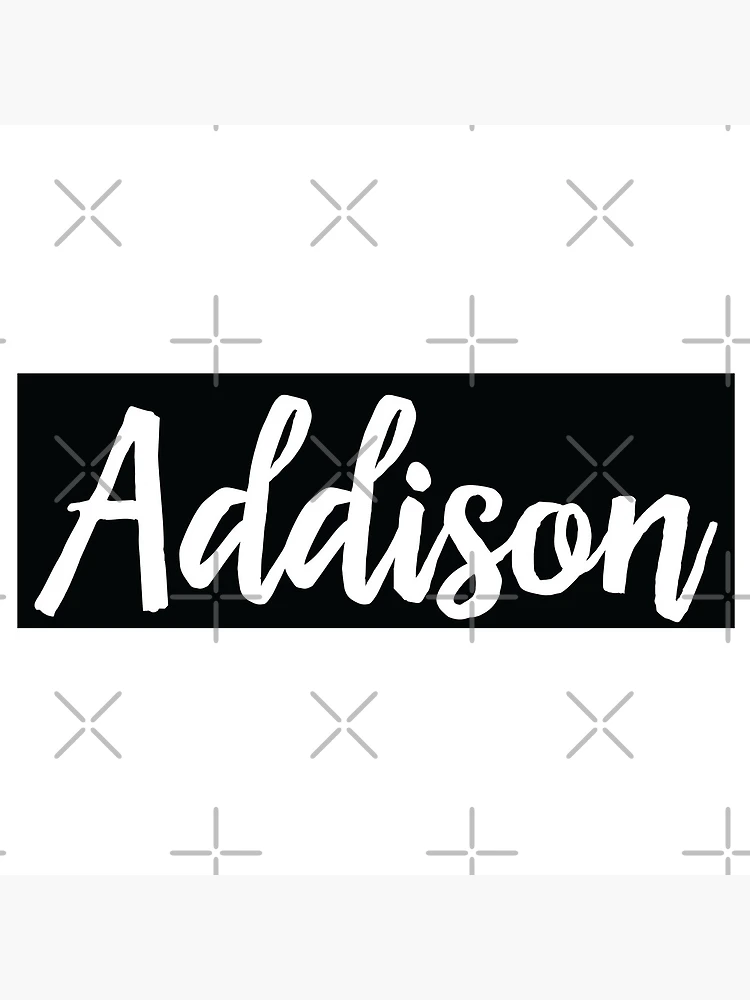 Thumbnail 5 of 5, Coasters (Set of 4), Addison Script My Name Is Addison designed and sold by ProjectX23.