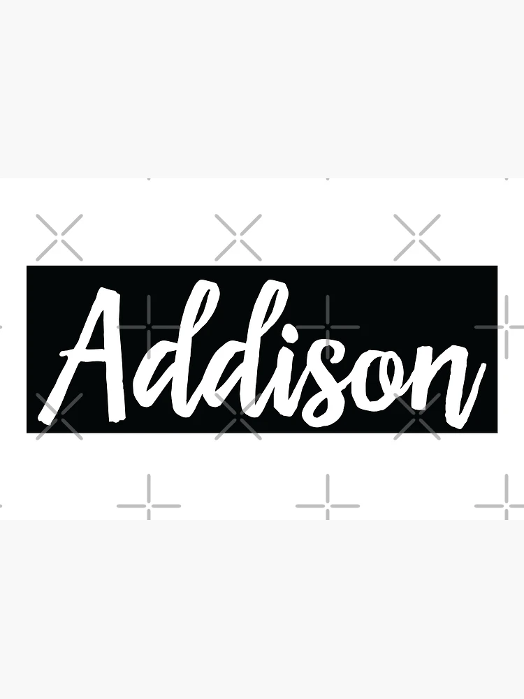 Thumbnail 4 of 4, Zipper Pouch, Addison Script My Name Is Addison designed and sold by ProjectX23.