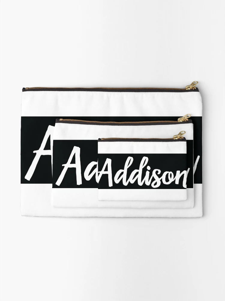 Thumbnail 2 of 4, Zipper Pouch, Addison Script My Name Is Addison designed and sold by ProjectX23.