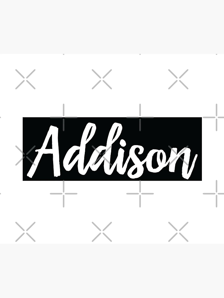 Thumbnail 6 of 6, Throw Blanket, Addison Script My Name Is Addison designed and sold by ProjectX23.