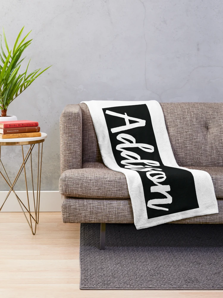 Thumbnail 2 of 6, Throw Blanket, Addison Script My Name Is Addison designed and sold by ProjectX23.