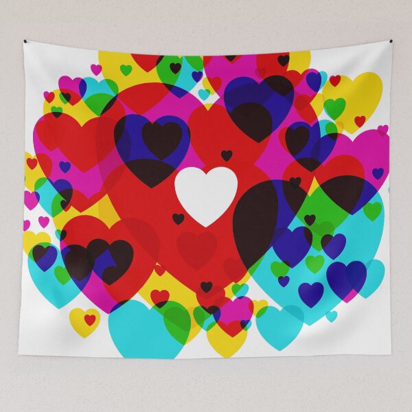 Item preview, Multi Love Hearts designed and sold by MisterSquid.