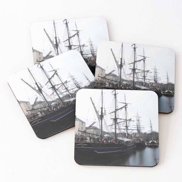 Item preview, Tall ships in Charlestown Harbour, Cornwall, England. designed and sold by Keithydee.