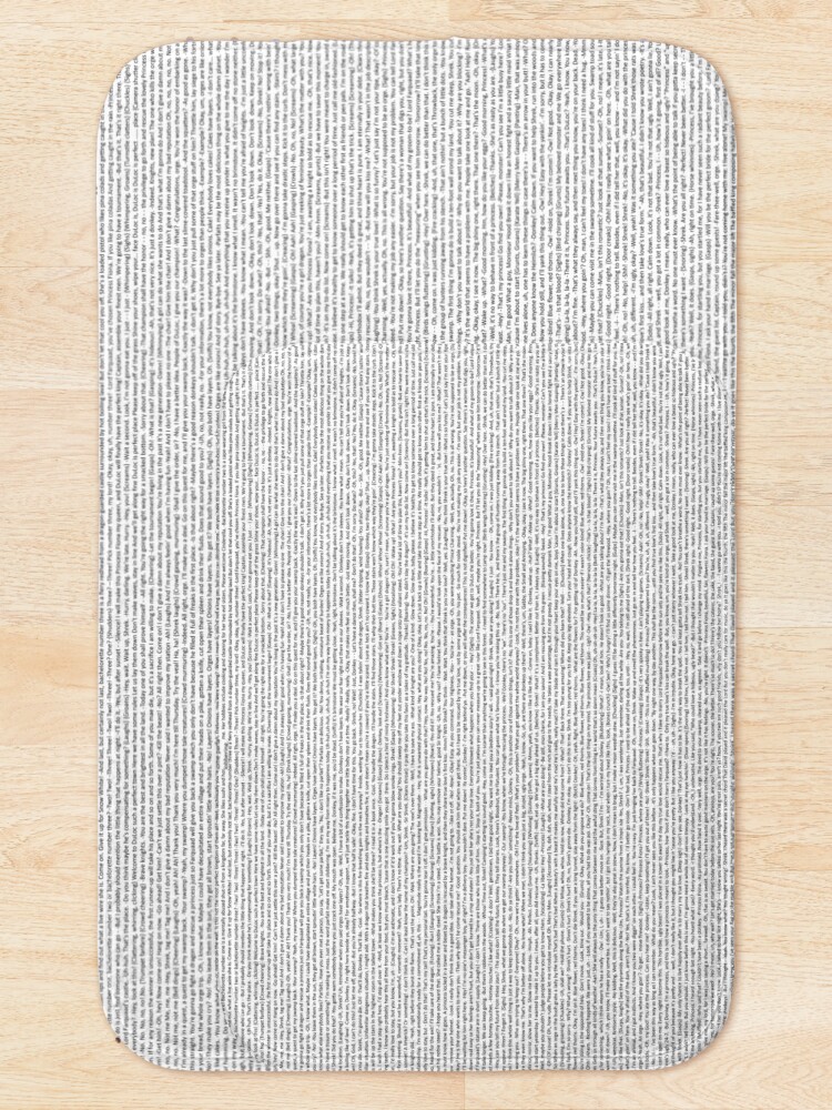 Alternate view of entire shrek script Bath Mat