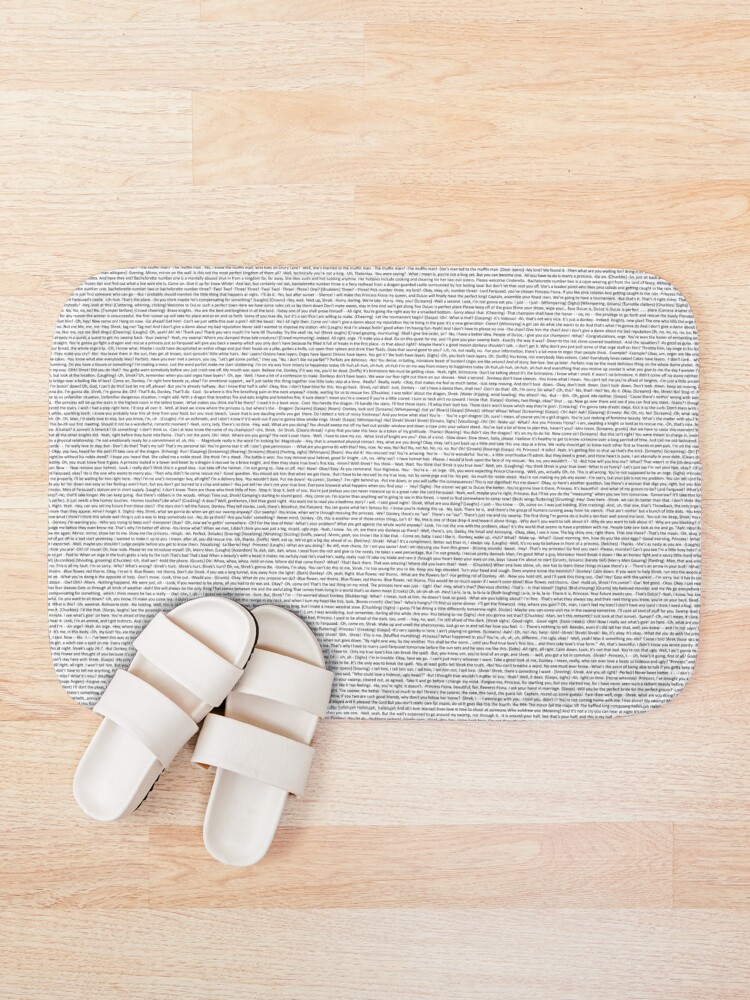Alternate view of entire shrek script Bath Mat