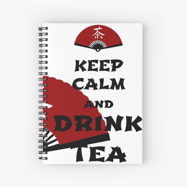 keep calm and drink tea - asia edition Spiral Notebook