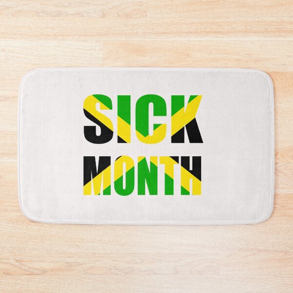 Item preview, Sick Month Jamaican Flag Funny Slogan designed and sold by dara4uall.