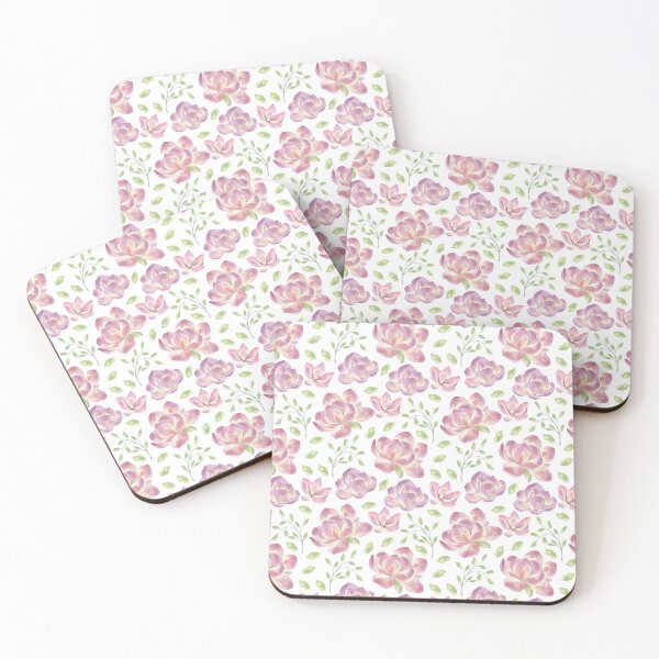 Item preview, Watercolour purple and pink peonies designed and sold by Marianne1108.