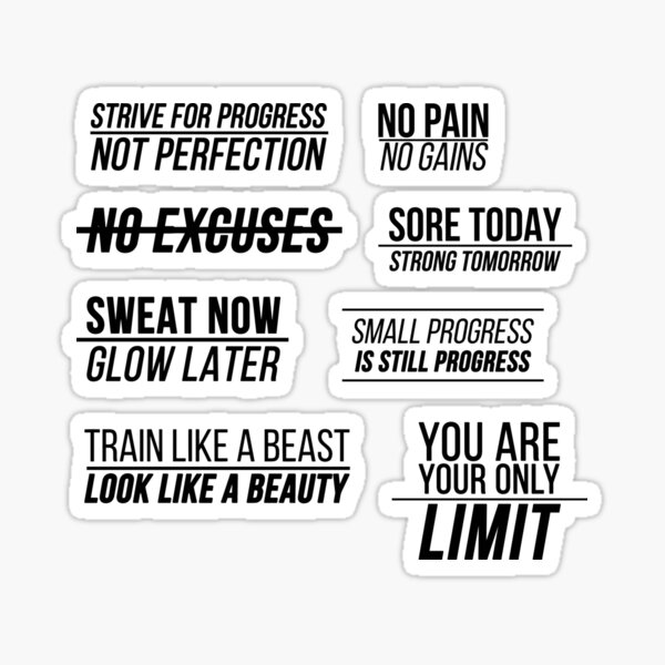 Motivation workout Sticker