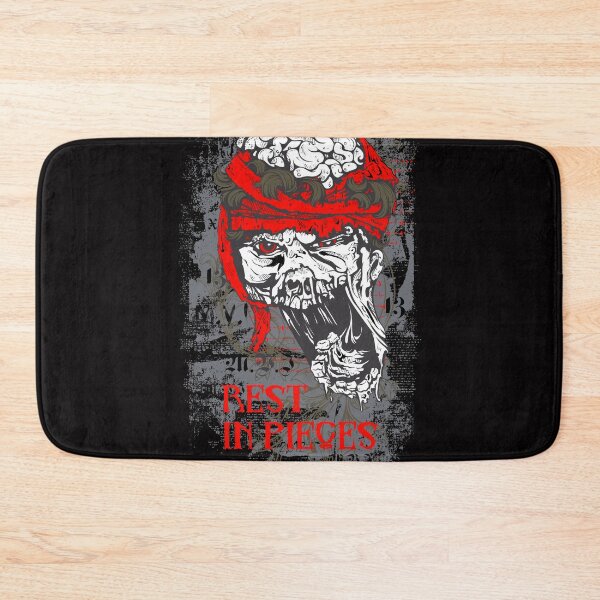 Item preview, Rest In Pieces Horror Zombie Pirate With Red Theme designed and sold by aventi24.