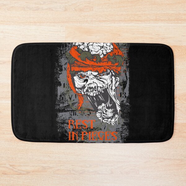 Item preview, Rest In Pieces Horror Zombie Pirate With Orange Theme designed and sold by aventi24.