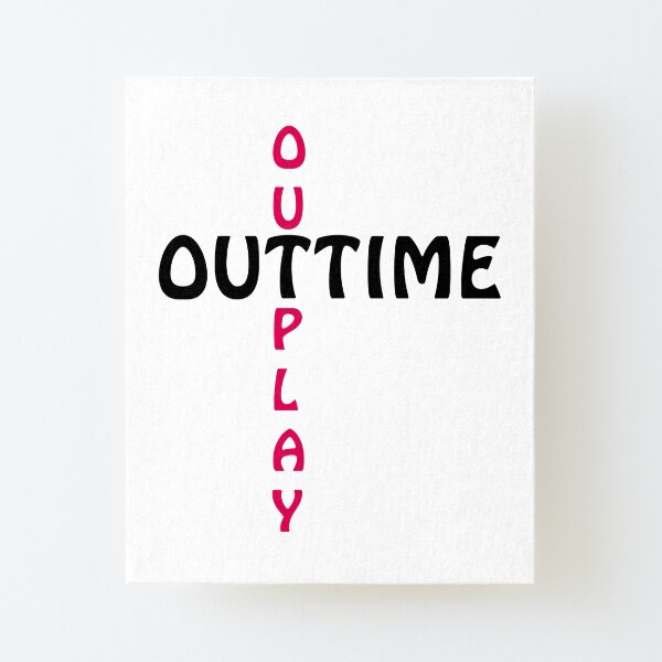 outtime / outplay Canvas Mounted Print