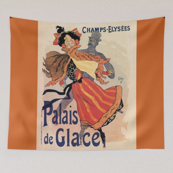Item preview, Vintage Paris Ice Palace de Glace, Ice skating Jules Cheret designed and sold by aapshop.
