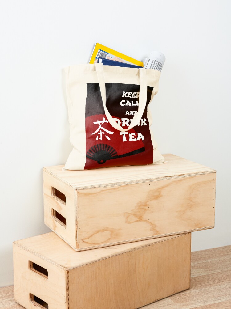 Alternate view of Keep Calm and Drink Tea - dark asia edition Tote Bag