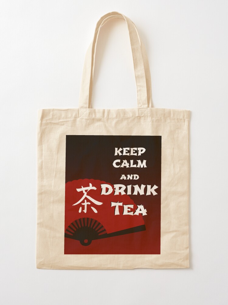 Alternate view of Keep Calm and Drink Tea - dark asia edition Tote Bag