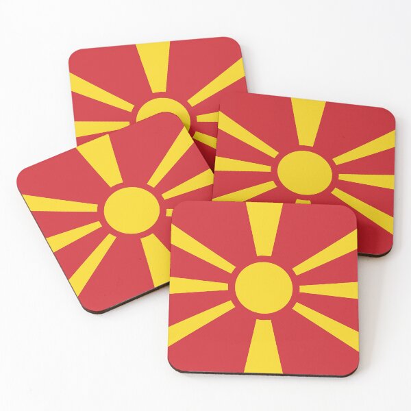 Item preview, NORTH MACEDONIA Flag Gifts, Masks, Stickers & Products (GF) designed and sold by mpodger.