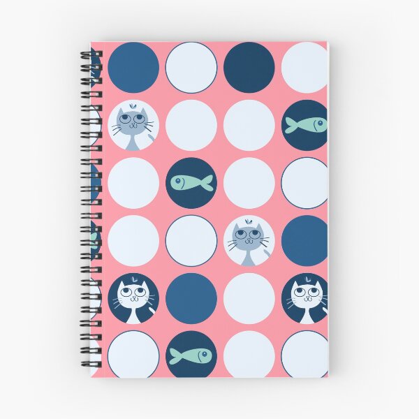 Item preview, Cats and Fishes - pink designed and sold by AnaGomesDesign.