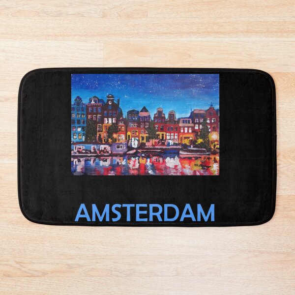 Item preview, Retro Travel Poster Amsterdam Netherlands designed and sold by artshop77.