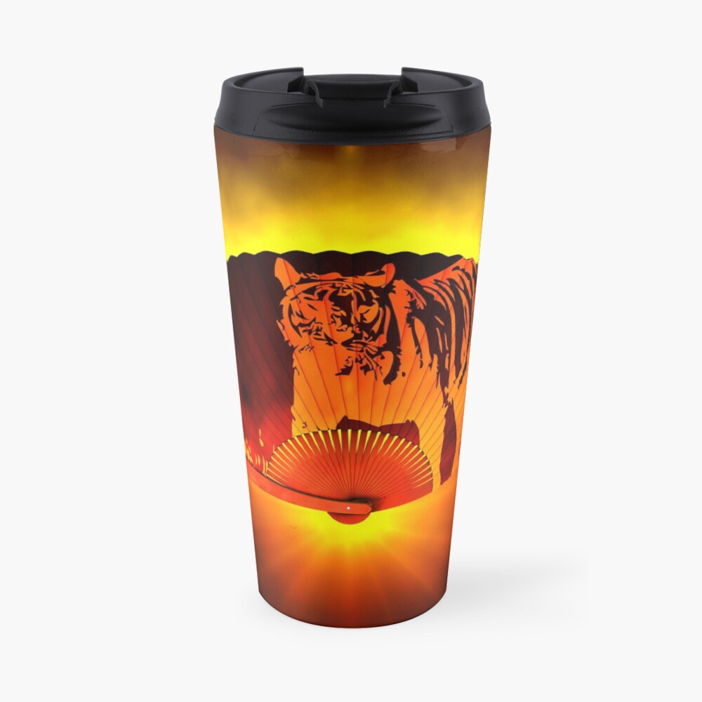 Asian subjects; Motive: Tiger Travel Mug