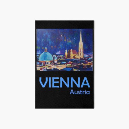 Item preview, Retro Travel Poster Vienna Austria designed and sold by artshop77.
