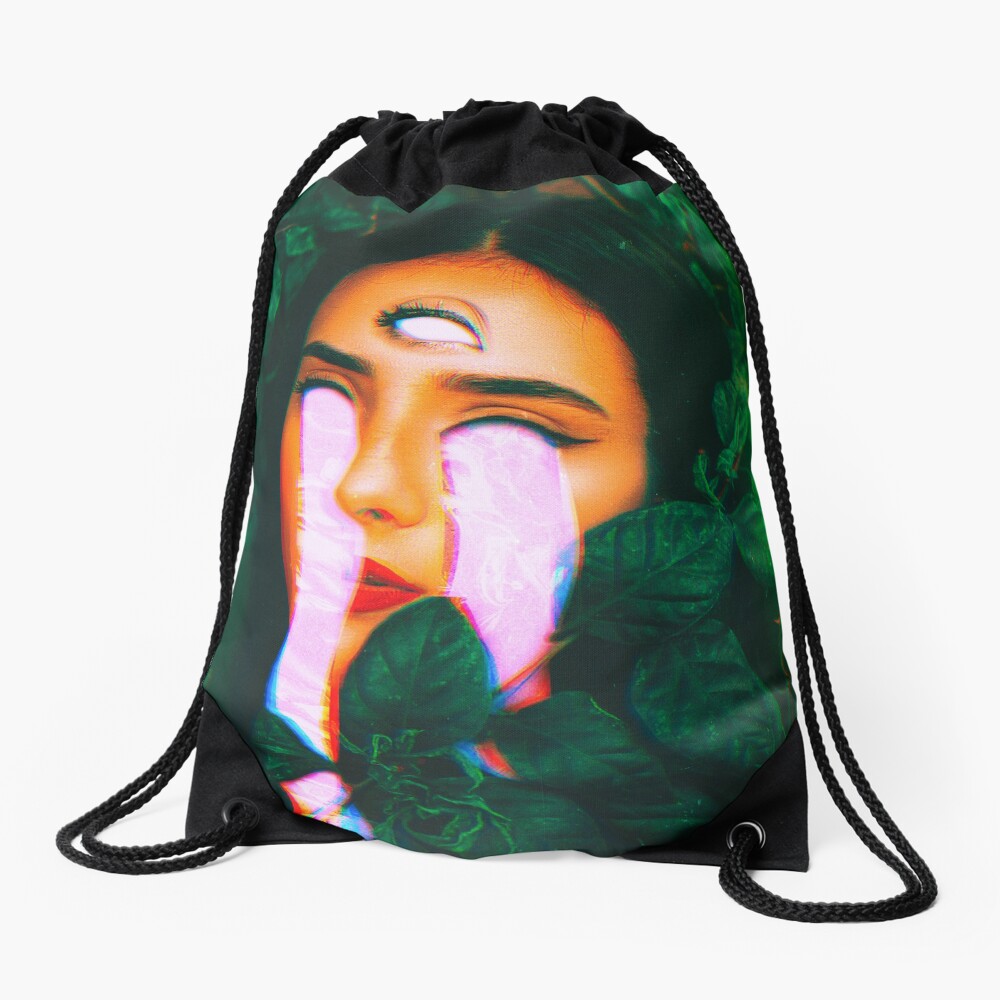 Sentiment Flow Drawstring Bag