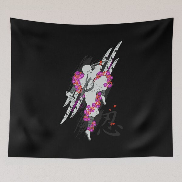 Item preview, Ninja with Pink Roses designed and sold by aventi24.