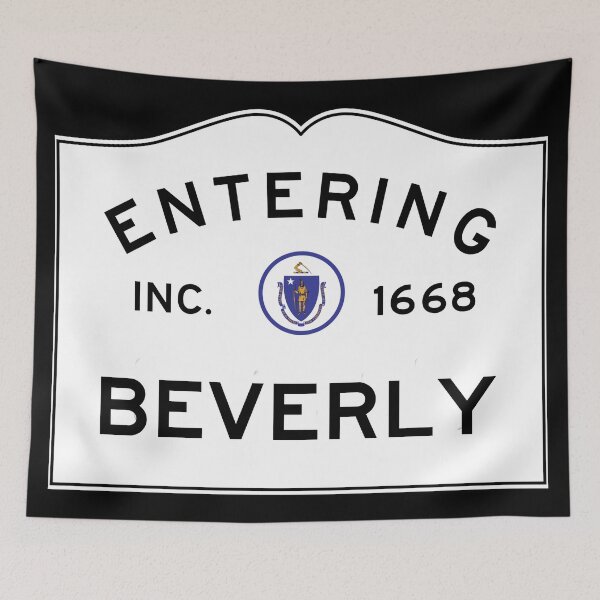 Item preview, Entering Beverly- Commonwealth of Massachusetts Road Sign designed and sold by NewNomads.