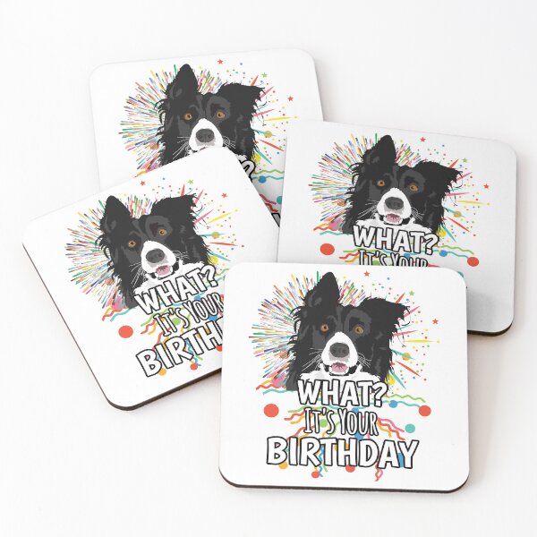 Item preview, Border Collie What? Confetti It's Your Birthday designed and sold by Willyboy16.