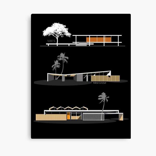 Item preview, MCM Architecture Houses Trio #1 designed and sold by DC Hillier.