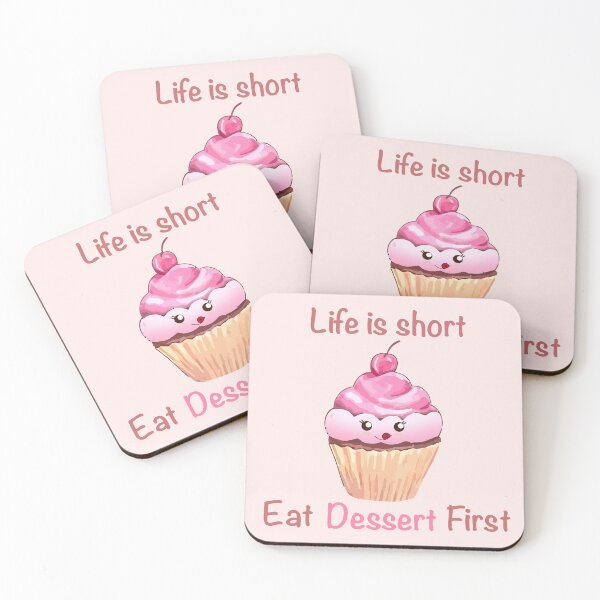 Item preview, “ Life is short.. Eat dessert first!” - Funny quote print for dessert lovers! designed and sold by AP-Style-Loft.